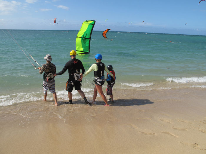 Semi private kiteboarding lesson maui
