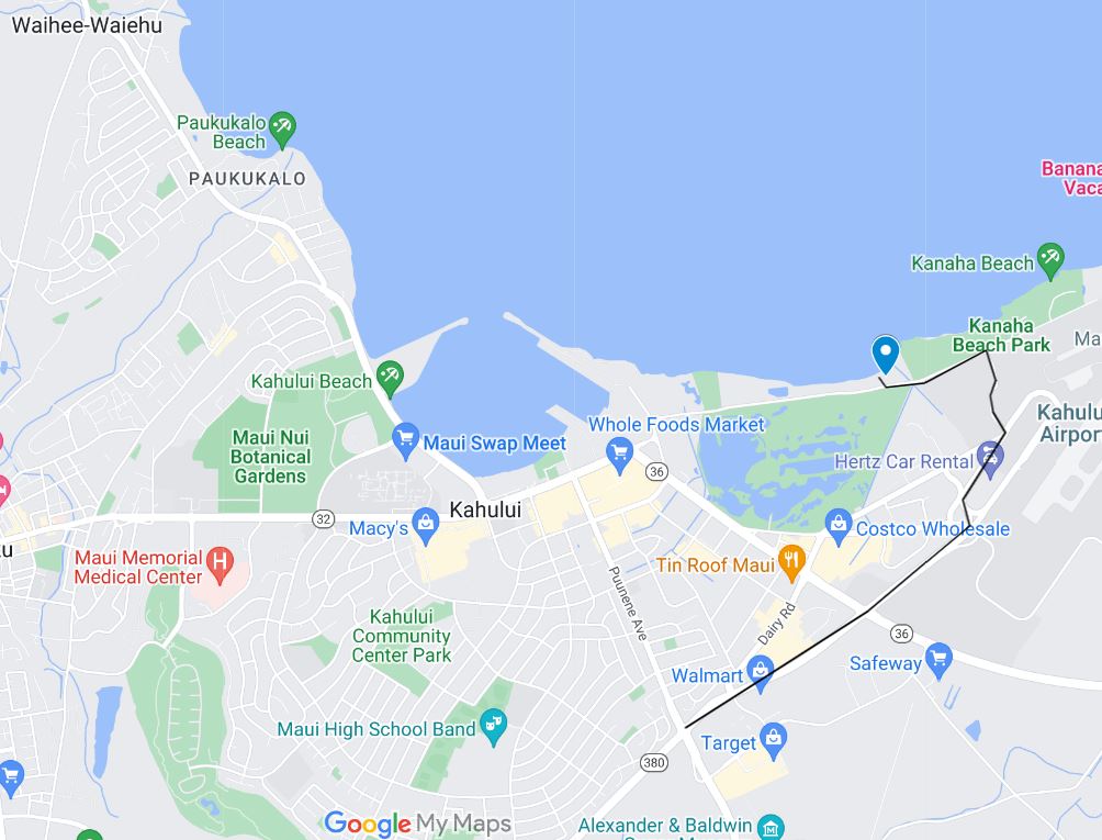 maui kiteboarding lesson meeting location 2